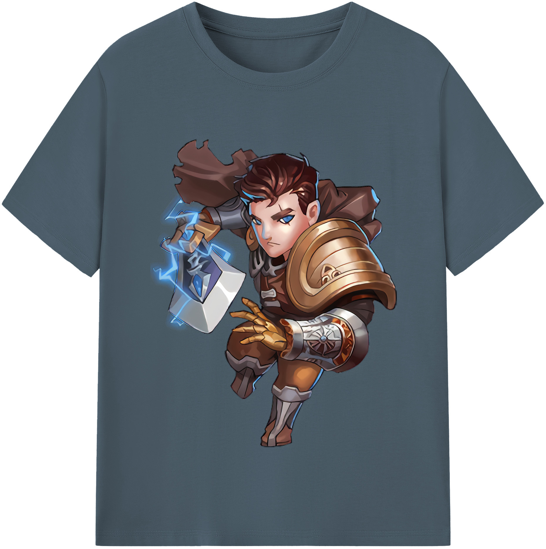リーグ・オブ・レジェンド League of Legends LOL 綿100％半袖Tシャツ（フロントプリント）